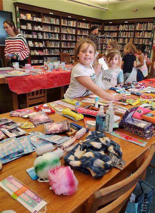 Child smiling in Santa's Workshop